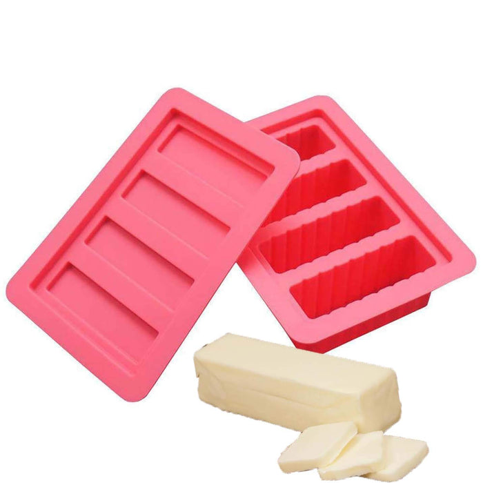 Large silicone butter molds with 4 cavities Silicone butter mold