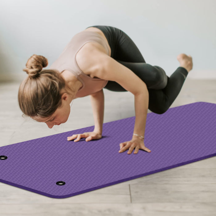 C9 Exercise Mat - 15mm Thick Yoga Mat, Workout Mat for Fitness, Yoga,  Pilates, Stretching & Floor Exercises for Women & Men