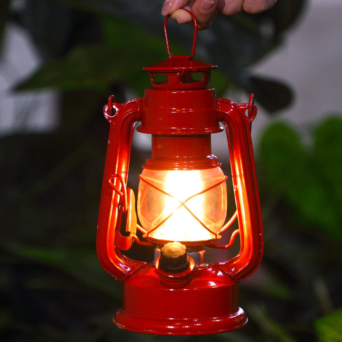 Hurricane Lantern Oil Lamp 8 Inch Hanging Kerosene Lantern with