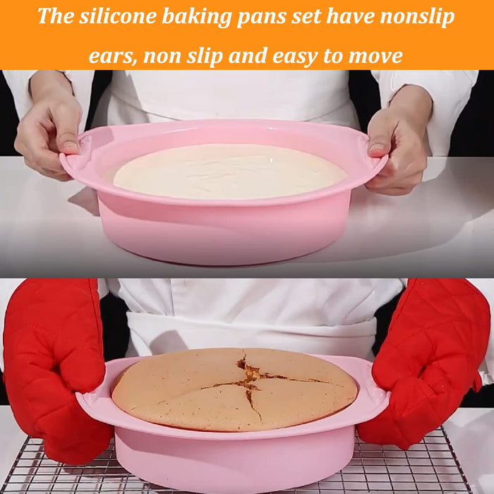  Economical 7in1 Nonstick Silicone Baking Cake Pan