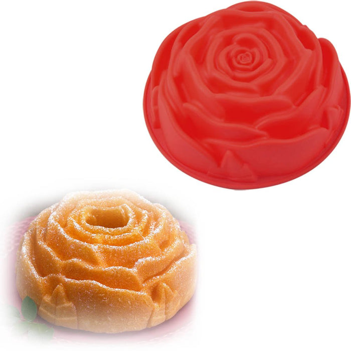 Rocutus 3 Pack Non-Stick Flower Shape Silicone Cake Bread Pie Flan Tart  Jello Molds Silicone Baking Molds,Large Flower Baking Trays for Birthday  Party