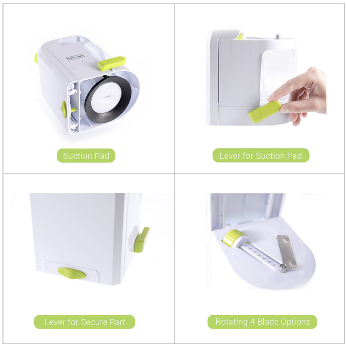 Buy Spiralizer 4 Blade Vegetable Spiral Slicer Veggie Pasta Spaghetti Maker  & Zucchini Noodle With Powerful Suction Base from Ningbo GYL International  Trade Co., Ltd., China