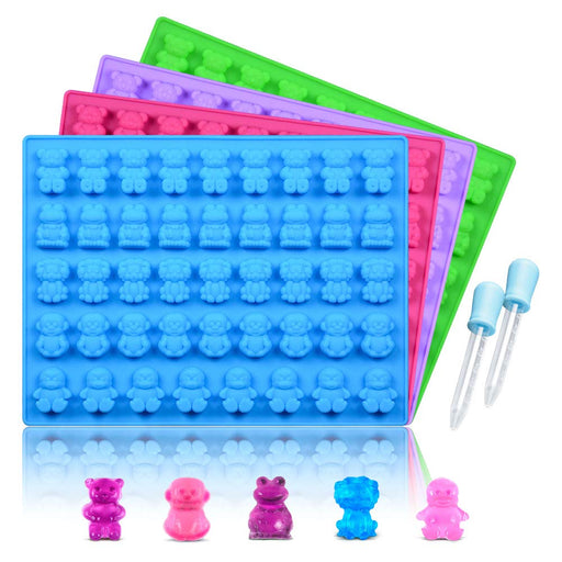 Silicone Candy Gummy Bear Molds - Chocolate Molds Including Bears, Fro —  CHIMIYA
