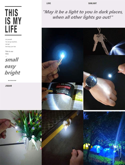 Smallest Super Mini Small Tiny Keychain Flashlight e1, Bright Key Ring —  CHIMIYA
