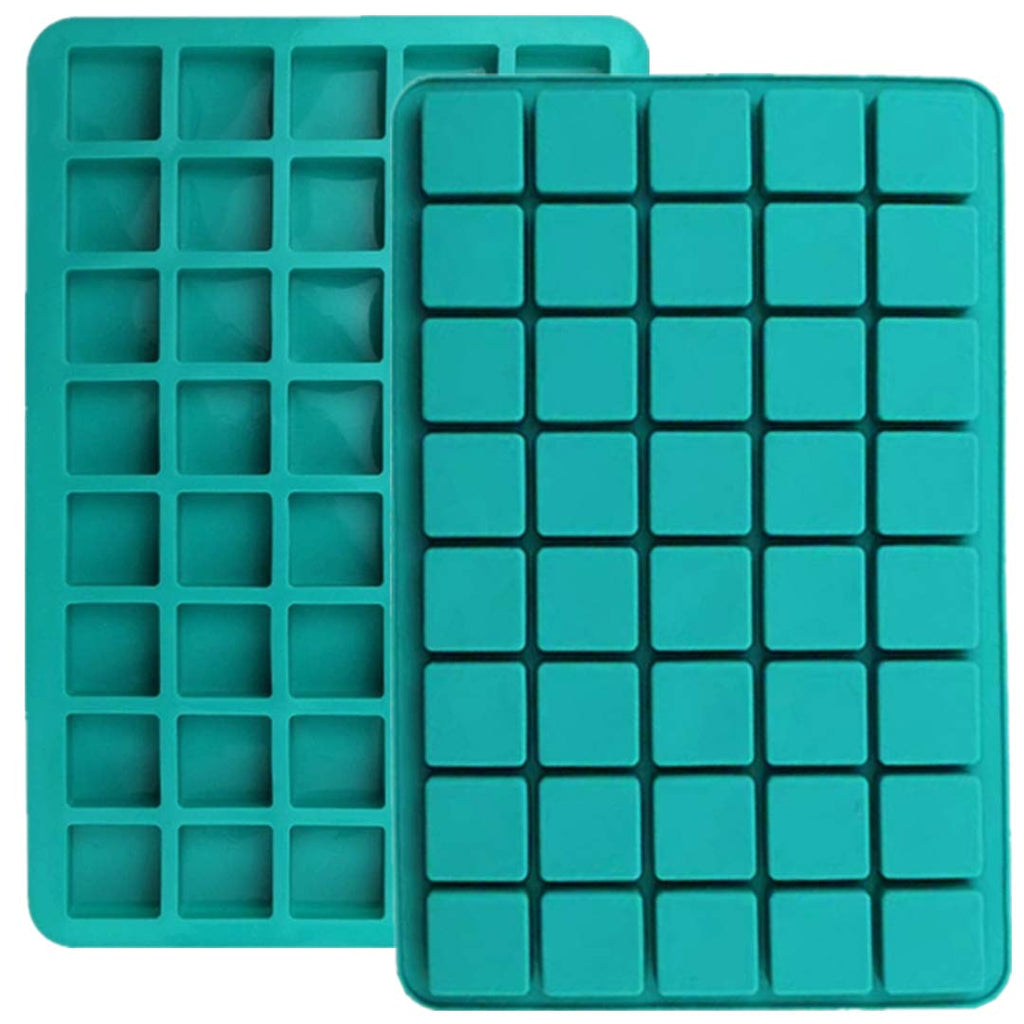 DIFENLUN Silicone Caramel Candy Molds, 2 Pack 40-Cavity Square