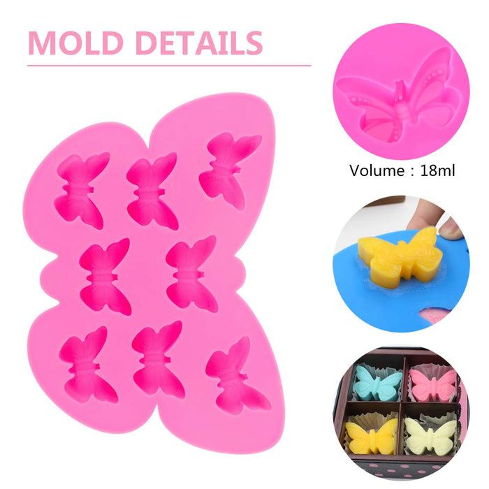 Stouge 2 Pcs Butterfly Mold Silicone Butterfly Shape Butterfly Ice Cub —  CHIMIYA