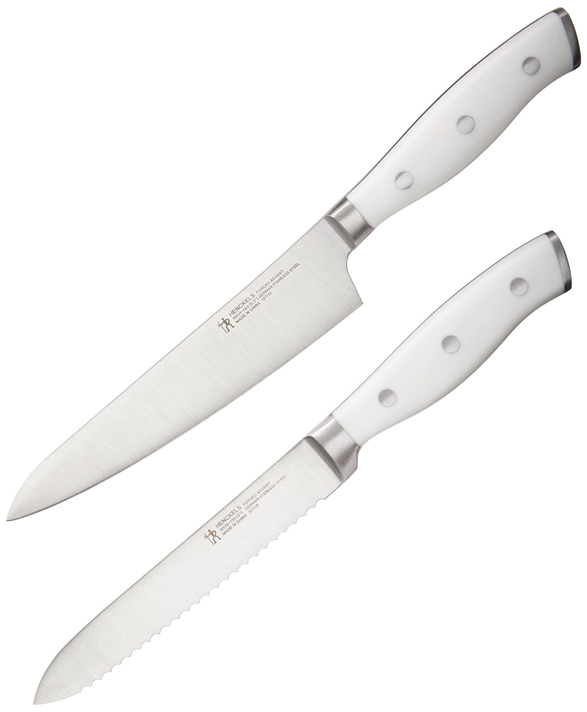 Henckels Forged Accent 3-pc Starter Knife Set - White Handle