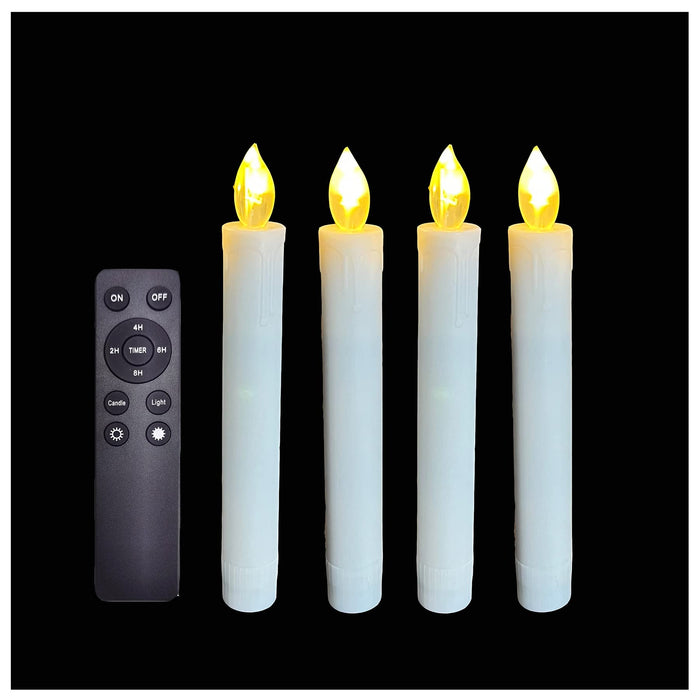Flameless LED 7-pack Wax Candles with Remote Control
