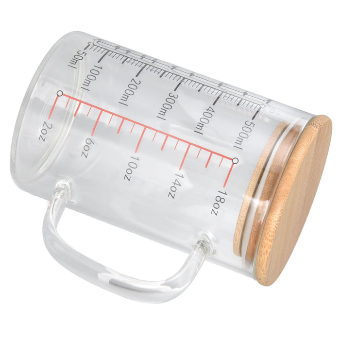 Glass Measuring Cup V-Shaped Nozzle Clear Scale Borosilicate Glass Coffee  Cups
