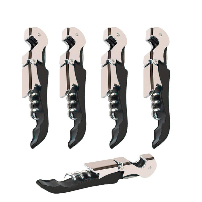 4 Packs Professional Waiter Corkscrew Wine Openers Set,Upgraded With Heavy Duty Stainless Steel Hinges Wine Key for Restaurant
