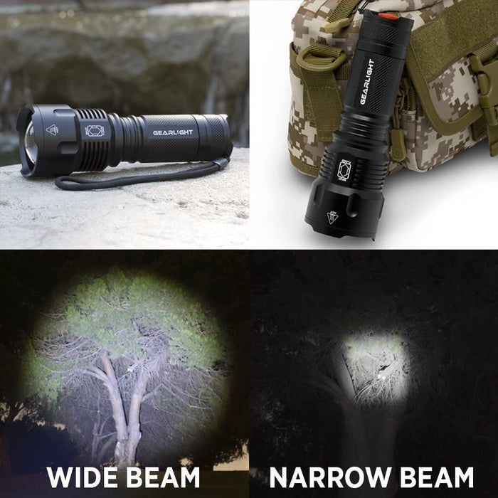GearLight High-Powered LED Flashlight S1200 Mid Size, Zoomable, Wate —  CHIMIYA