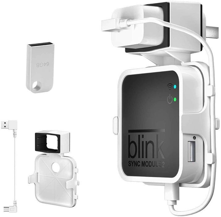 256GB Blink USB Flash Drive and Outlet Wall Mount for Blink Sync
