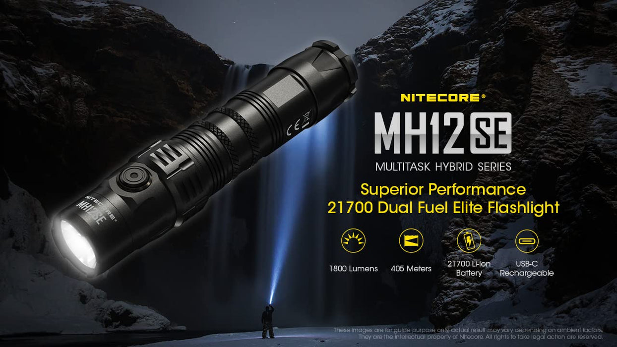 Nitecore Superior Performance MH12SE Dual Fuel Elite Flashlight