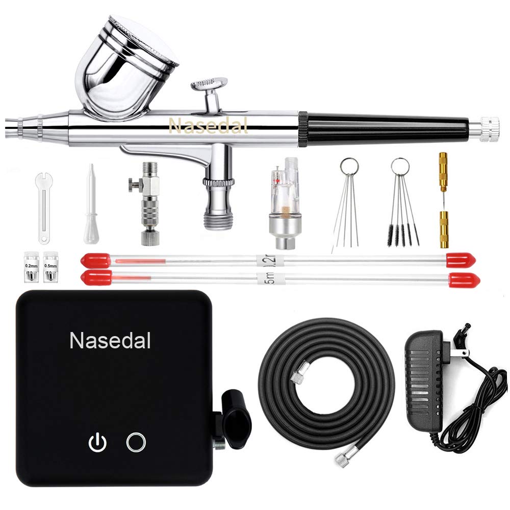 Airbrush Kit with Compressor, Air Brush Painting Set, Portable