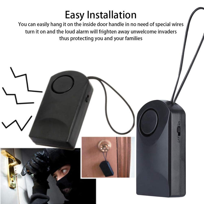Wireless Home Security Touch Door Sensor,120db Anti Theft Security Alarm Loud Door Knob for Home/Office/Shop/Bank