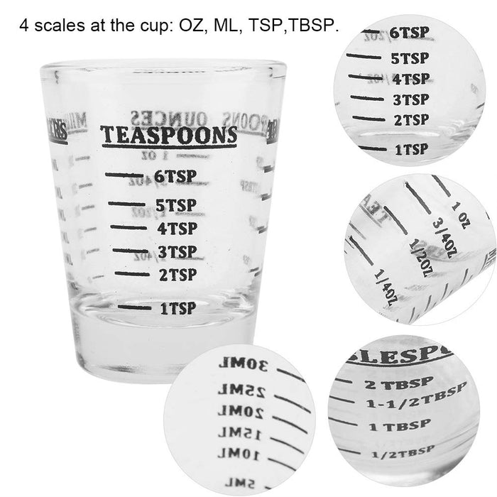 MAGT Ounce Measuring Glass Measuring Cup Small Glass Measuring Cup Oz/ —  CHIMIYA