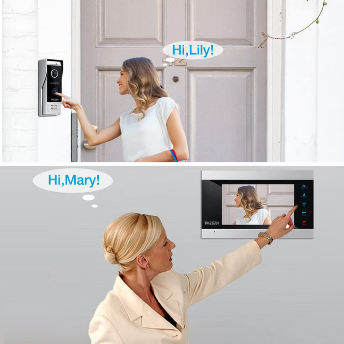 TMEZON Wired Video Door Phone Visual Intercom Doorbell System with Cam —  CHIMIYA