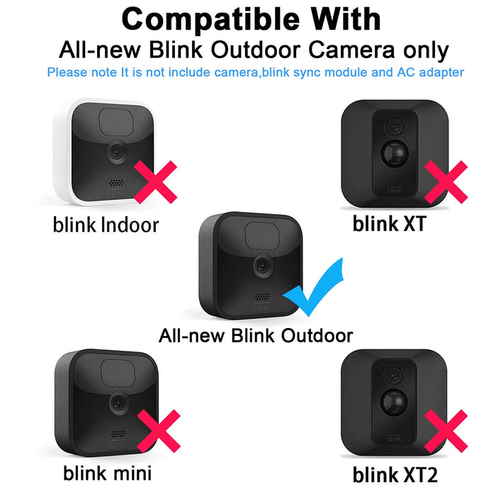 Blink Outdoor Camera Mount, 2 Pack Weather Proof Protective Cover/Mount  with Blink Sync Module Outlet Mount for All New Blink Outdoor Home Security