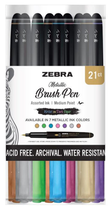 Zebra Color Brush Pen - Gray