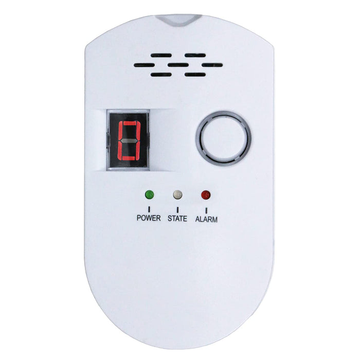 zswell Natural Digital Gas Detector, Home Gas Alarm, Gas Leak Detector,High Sensitivity LPG LNG Coal Natural Gas Leak Detection, Alarm Monitor Sensor Home/Kitchen