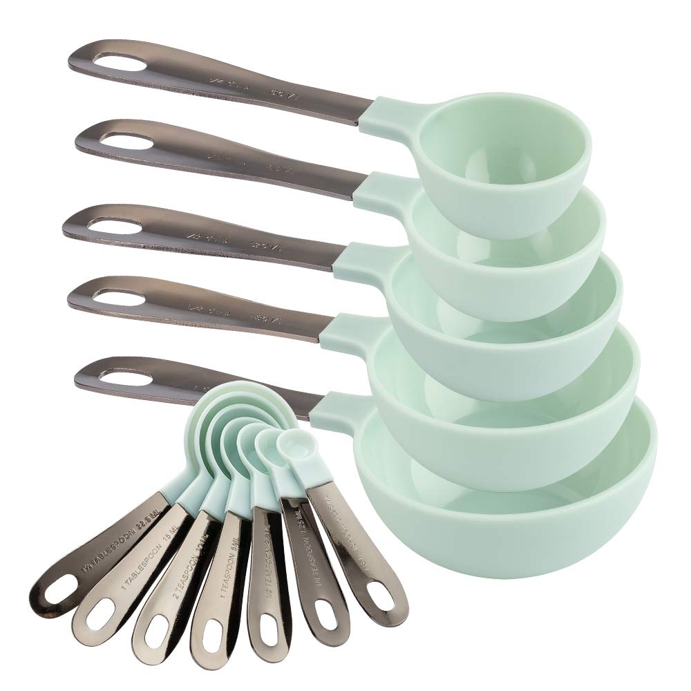 KitchenAid Measuring Cups and Spoons Set Pistachio - Green