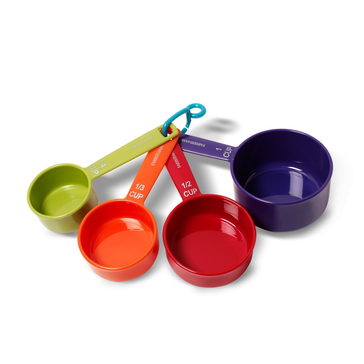 Farberware Professional Plastic Measuring Cups with Coffee Spoon, Set of 5,  Colors may vary