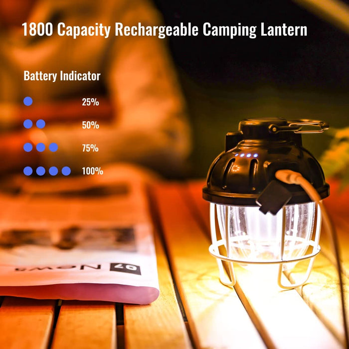 Retro Camping Lanterns Portable Vintage Hanging Battery Led