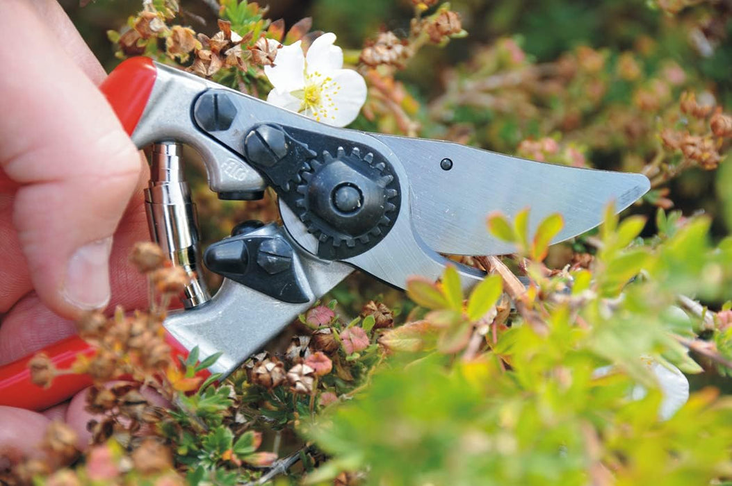 Felco Pruning Shears (F 9) - High Performance Swiss Made One-Hand Left-Handed Garden Pruners