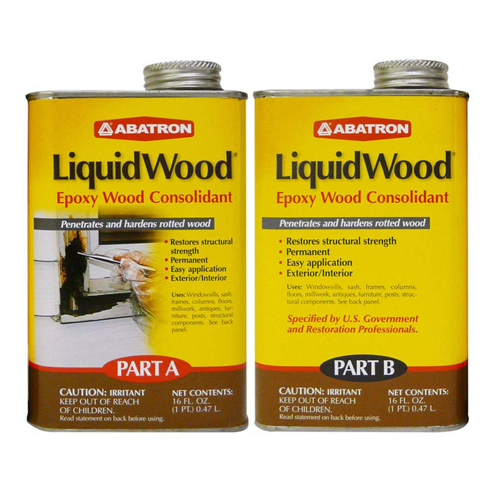 Abatron LiquidWood Kit - 12 Ounce - 2-Part Structural Wood Epoxy Resin —  CHIMIYA