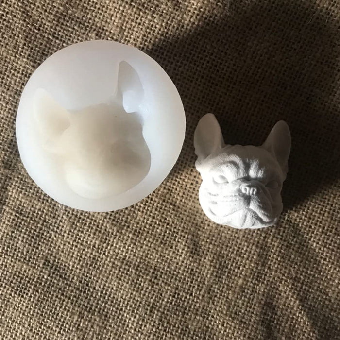 Wugebud 1 Pcs 3D French Bulldog Dog Head Silicone Mold DIY Baking Mold —  CHIMIYA