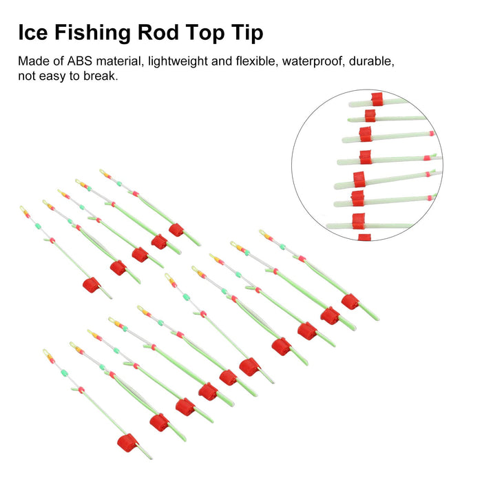 15Pcs Ice Fishing Rod Top Tip Portable Mini Winter Fishing Pole Tip Ac —  CHIMIYA