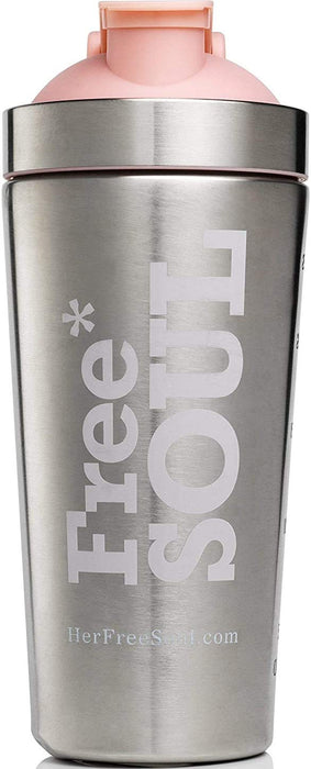 Steel Protein Shaker Bottle 24-Ounce  700ml Stainless Steel Metal BPA —  CHIMIYA