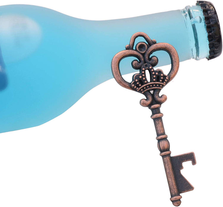 Key Bottle Openers,Vintage Skeleton Key Bottle Opener, Wedding Favors Key Bottle Opener Rustic Decoration With DIY Cardboard Tag