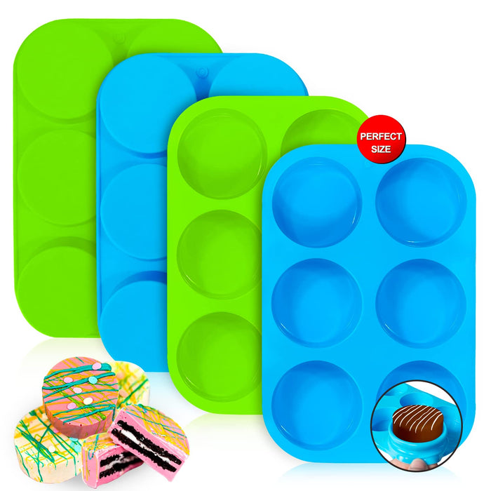 Walfos 1-Cup Silicone Freezer Molds with Lid, 4 Packs