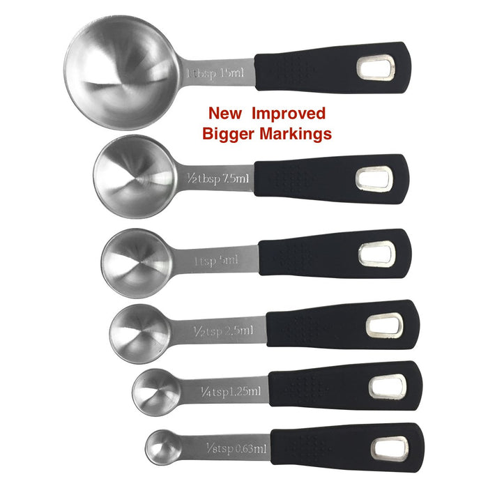  Hudson Essentials Stainless Steel Measuring Cups and Spoons Set  (15 Piece Set): Home & Kitchen