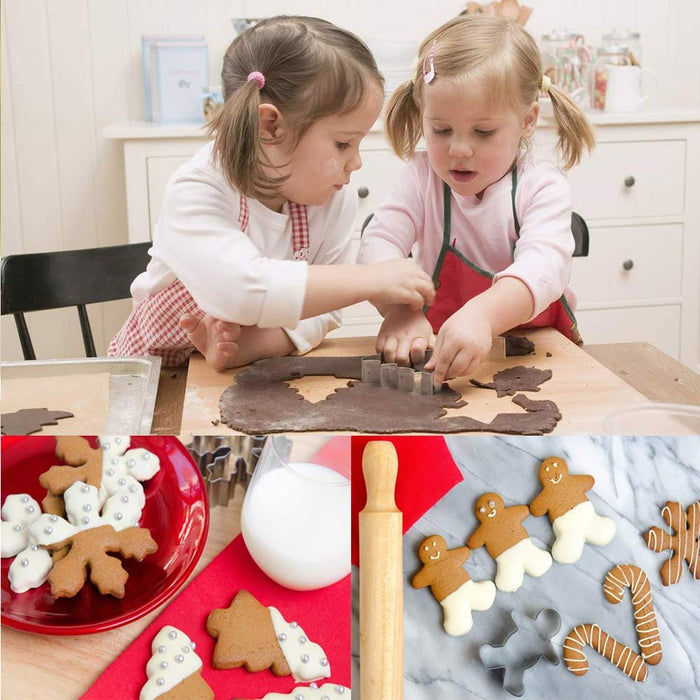Cookie Cutters, Gyvazla 35 Pieces Animal Biscuit Cutter Moulds Set, DIY Stainless Baking Tools Accessories Fruit Cutters