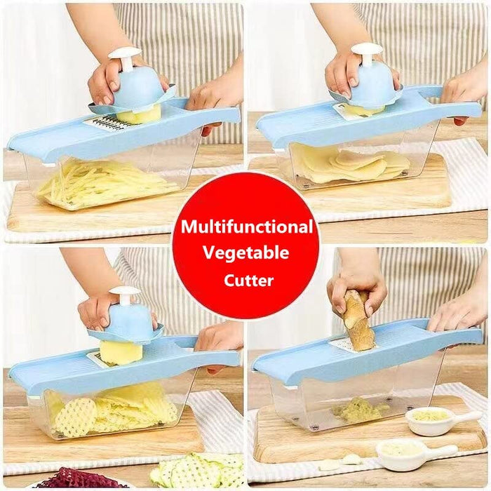 Vegetable cutting machine multifunctional slicer fruit potato peeler carrot grater with hand guard thickened kitchen tool