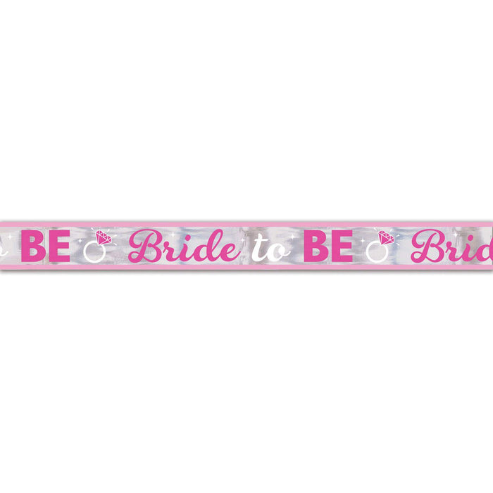 amscan 10022719 Bride to Be Foil Banner 7.6m - 1 Pc