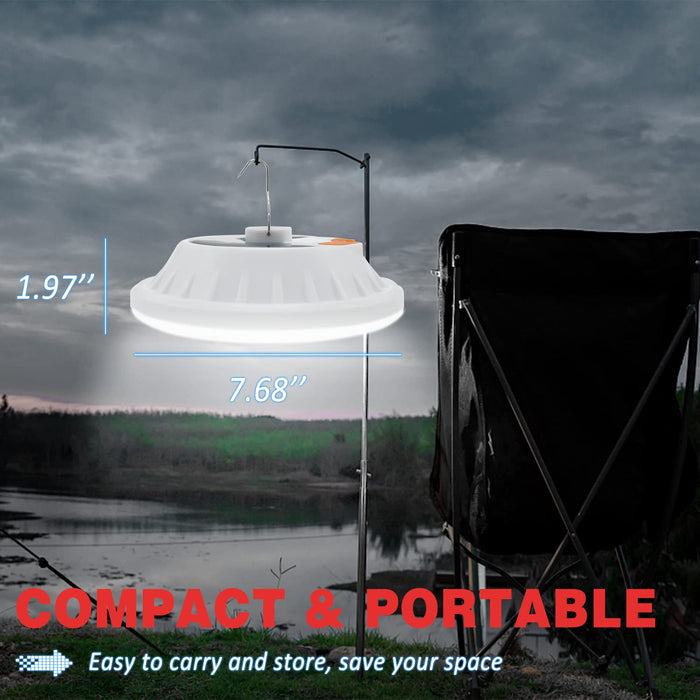 Solar Camping Lantern, BaishenglinMotor LED Solar USB Rechargeable