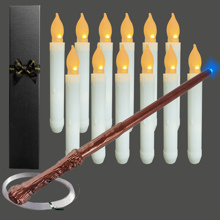 Led Floating Flameless Candles Lights with Magic Wand Remote Control f —  CHIMIYA