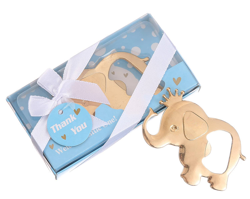 Pack of 12 Cute Elephant Theme Bottle Opener Boy/Girl Baby Shower Favors/Souvenirs for Guest,Elephant Baby Shower Decorations