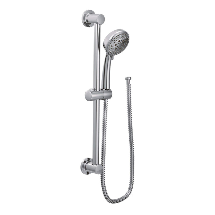 Moen Eco-Performance Chrome 4-Spray Pattern Handheld Showerhead with 69-Inch-Long Hose with 30-Inch Slide Bar, 3669EP