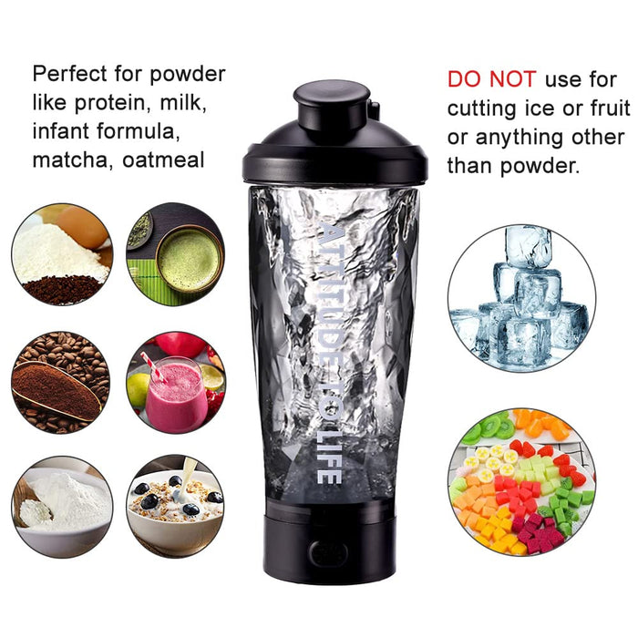 Electric Shaker Bottle 20oz for Protein Mixes, BPA Free Portable Water Cups-GIFT