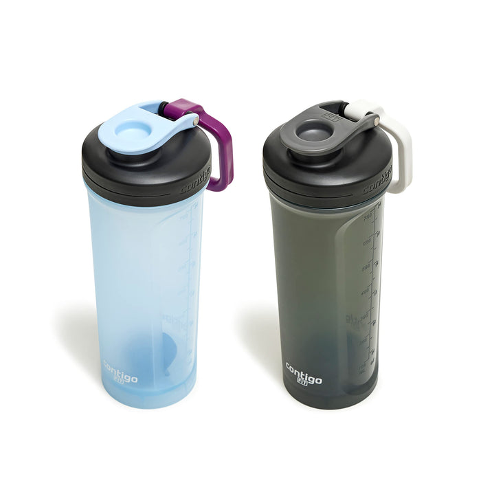 Contigo Fit Shake & Go 2.0 Shaker Bottle with Chug Cap, 28oz 2 Pack, P —  CHIMIYA