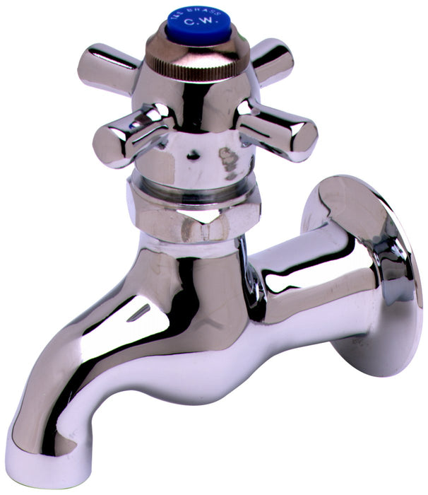 T&S Brass B-0706 Sill Faucet Self-Closing with 1/2-Inch Npt Female Inlet and 3-7/8-Inch Wall to Center of Spout
