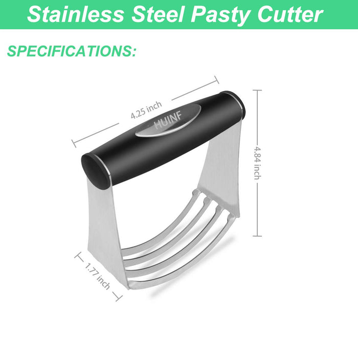 HUINF Pastry Cutter Set,Dough Blender and Round Biscuit Cutter Stainle —  CHIMIYA