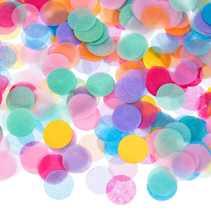 Mybbshower 1 Inch Pastel Tissue Paper Table Confetti Dots for Baby Shower  Gender Reveal Birthday Party Decorations 2 oz