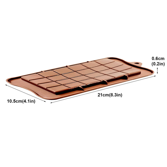 Chocolate Molds Silicone - Candy Molds Break-Apart Silicone Chocolate Molds  Protein and Engery Bar Silicone Molds Pack of 4