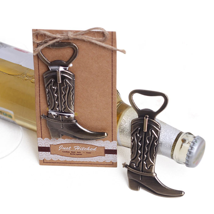 dngcity Western Cowboy Boot Bottle Opener Bridal Shower Wedding Favor-20pcs