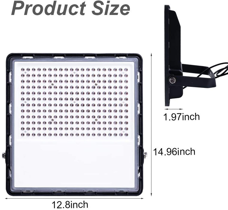 1 Pack MKUJOO 150W Led Flood Light with Meanwell Driver Outdoor Lighting 19500LM Daylight White 6000K Waterproof Security Lighting for Yard Garden Garage Square Stadium AC100-277V(150w, 1 Pack)